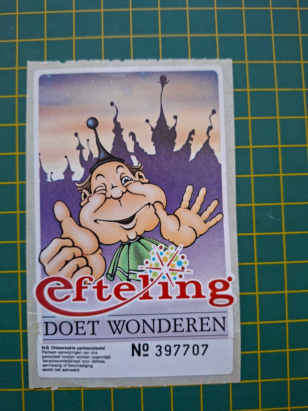sticker Parkeerplaats De Efteling doet wonderen Nr.397707, Ophalen of Verzenden, Zo goed als nieuw, Overige typen