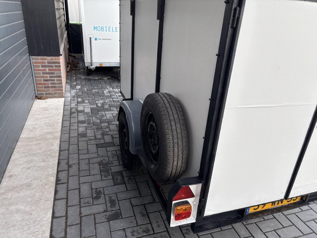 Gesloten aanhanger aanhangwagen enkelasser bakwagen, Auto diversen, Gebruikt