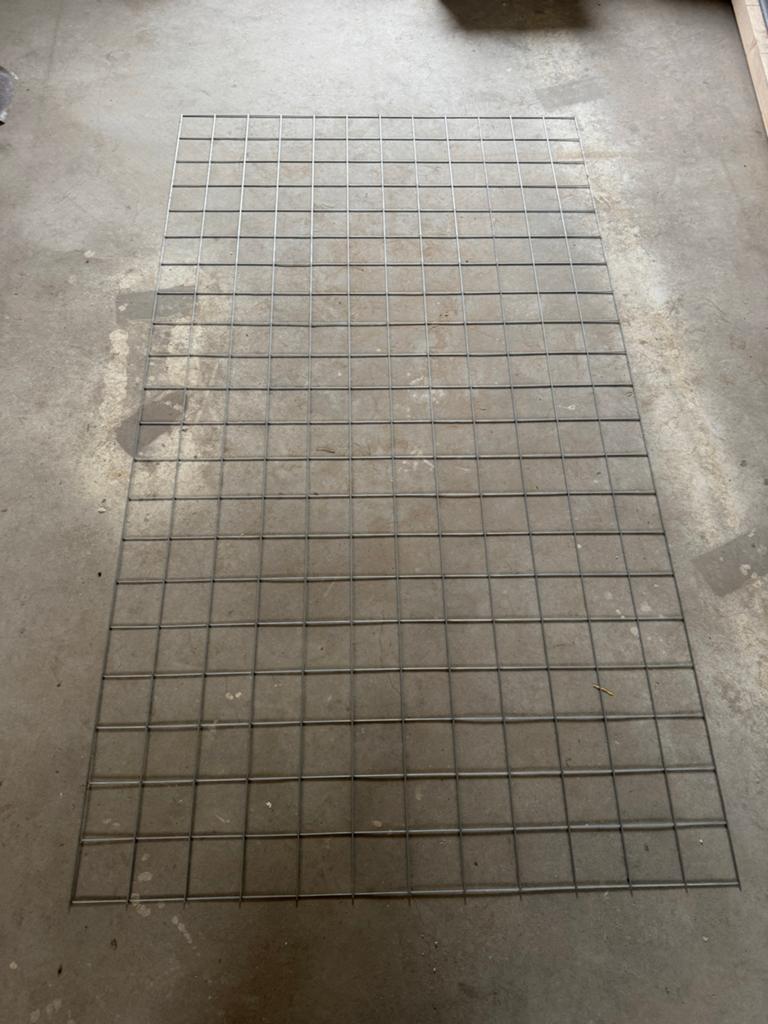 Draadstaalmatten 210x120 cm, 15 stuks, HOH 10x10cm, Ophalen, Zo goed als nieuw, IJzer