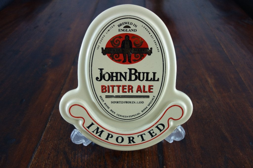 John Bull Bitter Ale schild biermerk., Verzamelen, Ophalen of Verzenden, Zo goed als nieuw, Reclamebord, Plaat of Schild, Overige merken