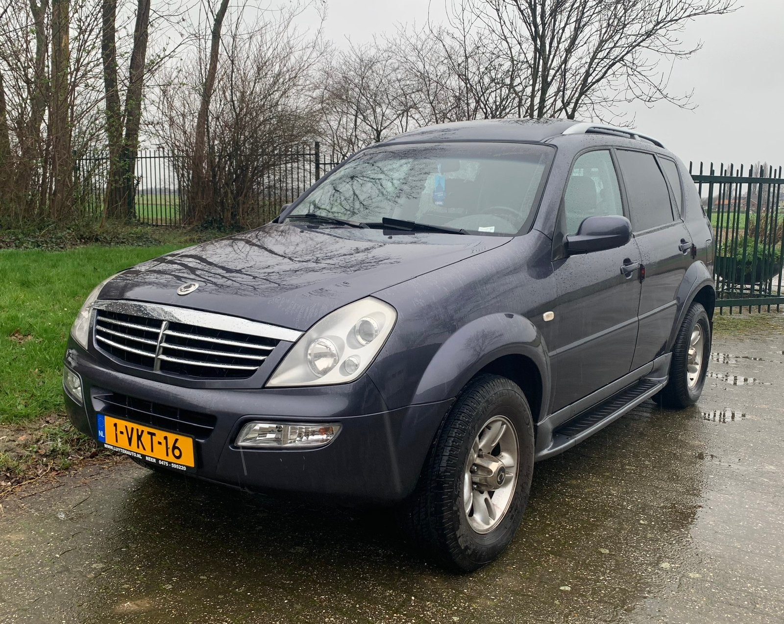 SsangYong Rexton grijs kenteken, Auto's, Automaat, Stof, Zwart, Origineel Nederlands