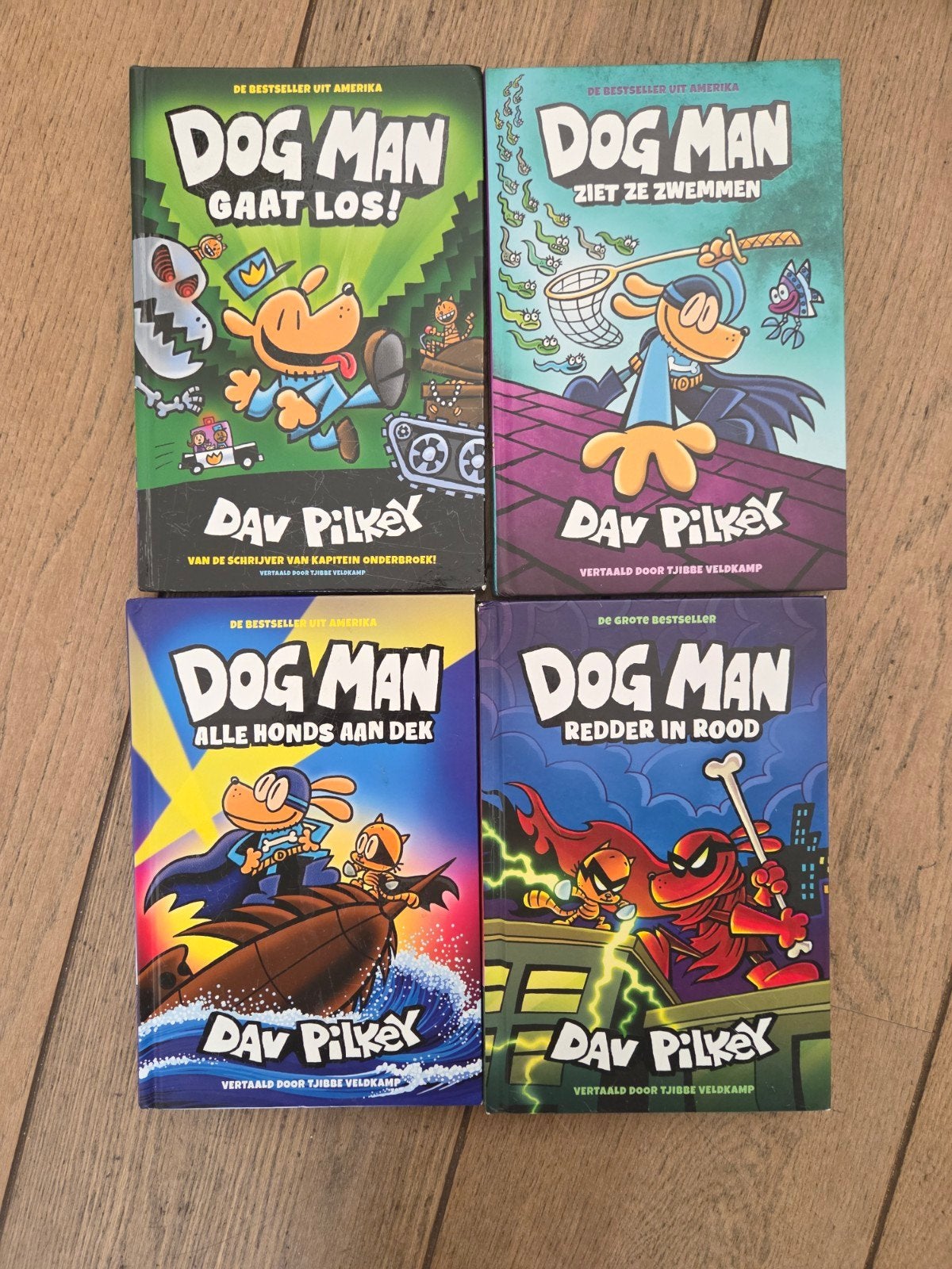 Dog Man Boekenreeks - 3 delen van Dav Pilkey, Verzenden, Zo goed als nieuw, Dav Pilkey, Fictie algemeen