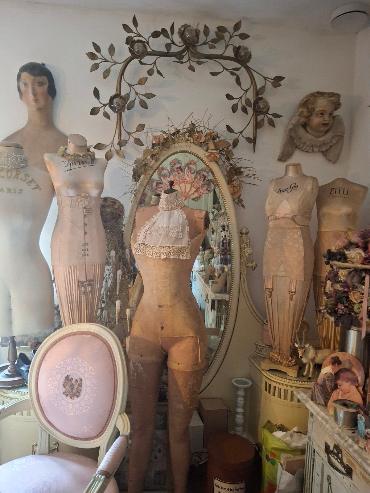 Lijf van wassen mannequen., Antiek en Kunst, Ophalen
