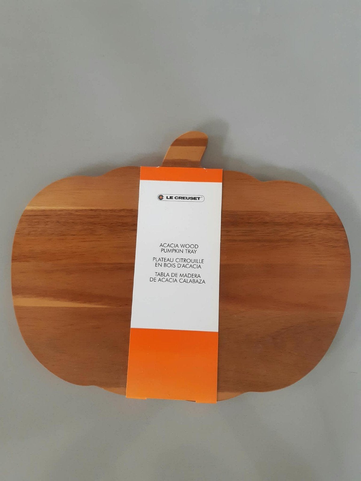 Le Creuset Houten Pompoen Plank Nieuw, Ophalen of Verzenden, Nieuw, Overige stijlen, Schaal of Schalen
