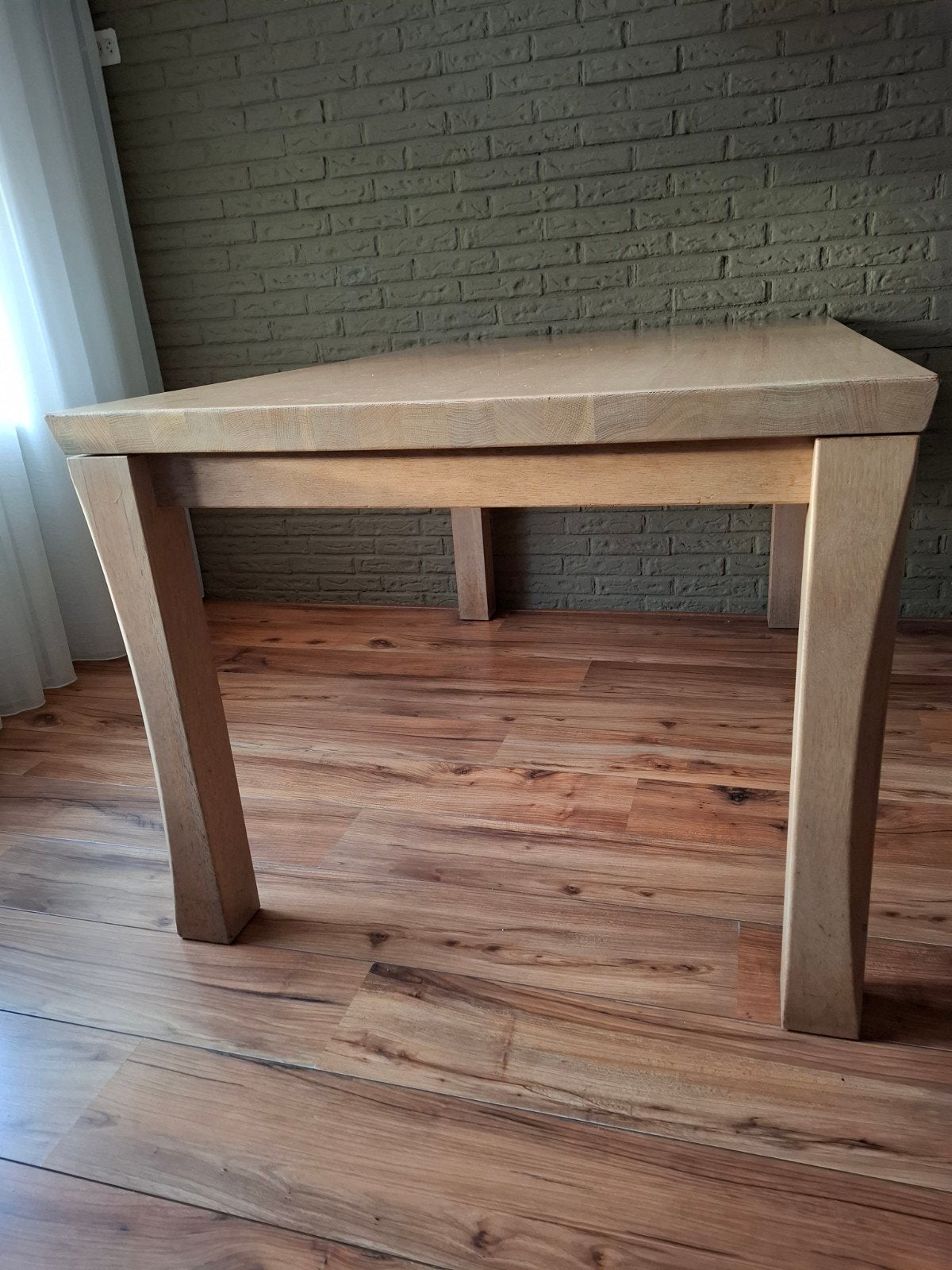 Houten eettafel - 97x162x79cm, Ophalen, Gebruikt, 50 tot 100 cm, 150 tot 200 cm
