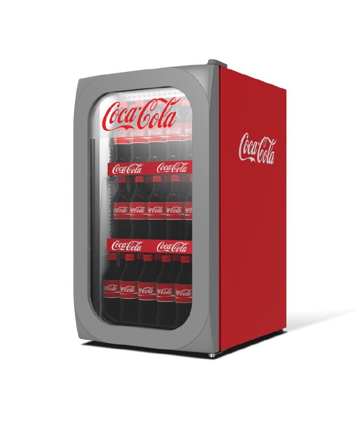 Coca-Cola koelkast met glazen deur - Z.G.A.N. (2 stuks), Witgoed en Apparatuur, Zonder vriesvak, Ophalen of Verzenden, Minder dan 45 cm