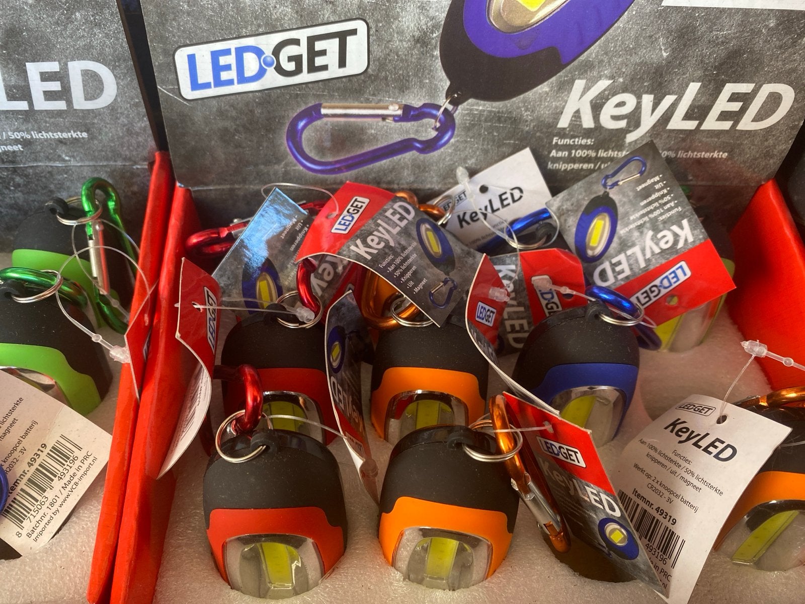40 stuks nieuwe KeyLED LED-zaklamp sleutelhangers, Onbekend, Nieuw, Ophalen of Verzenden, Onbekend
