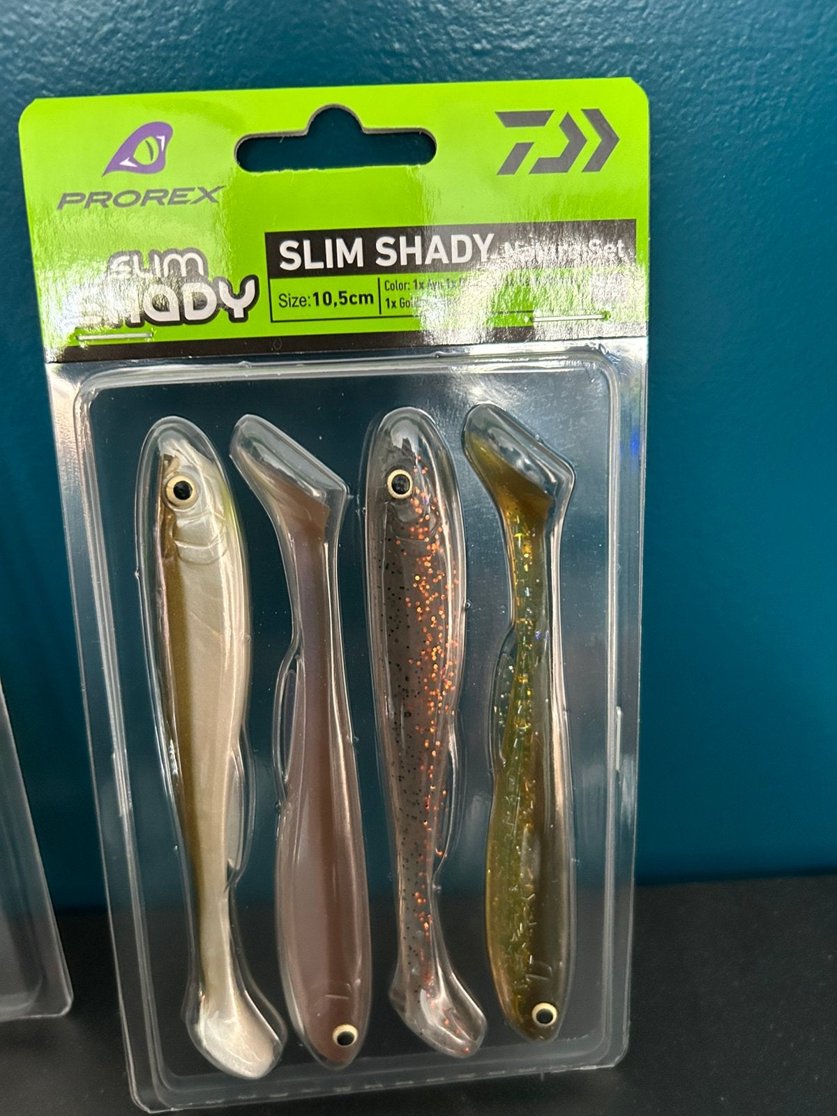 Daiwa Prorex Slim Shady 10,5cm 4pcs (2 soorten blisters), D, Overige typen, Nieuw, Ophalen of Verzenden
