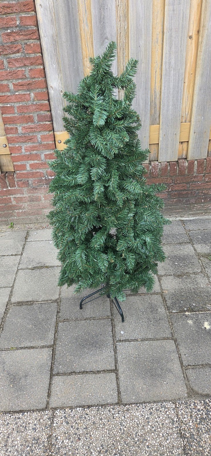 Kerstboom kunst 130 cm hoog, Ophalen, Gebruikt