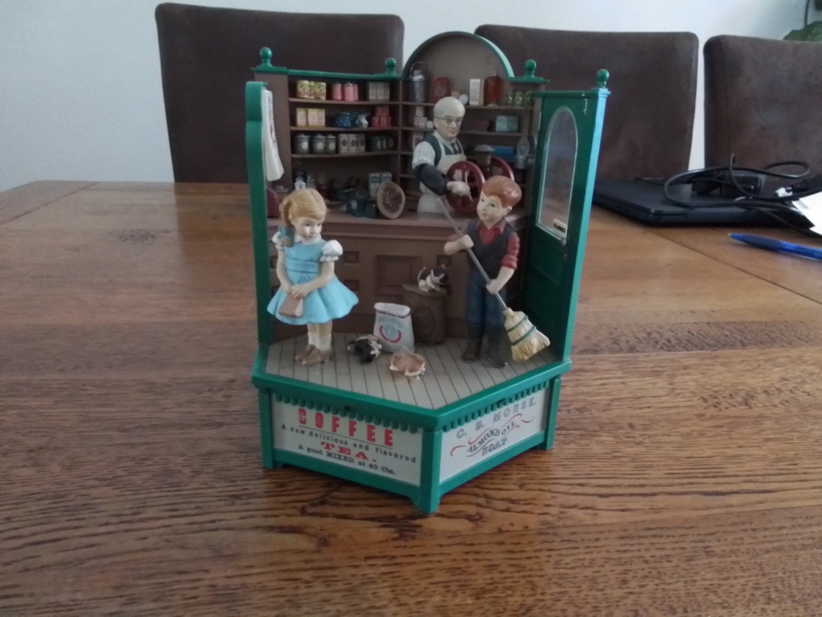 Vintage Enesco Muziekdoos Jaren '80 - General Store, Ophalen of Verzenden, Gebruikt