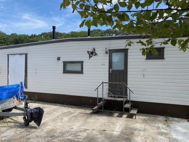 Kunststof Maat Chalet te Koop 11,40m x 3,85m en Daikin Airco, Tot en met 4