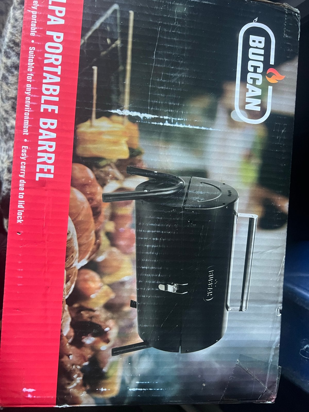 Buccan Draagbare Barrel BBQ - Ideaal voor Picknicks & Kamper, Tuin en Terras, Ophalen, Nieuw