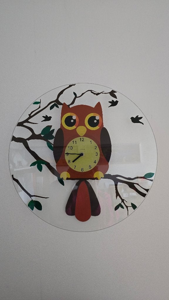Nextime wandklok Oohoo glas, Ophalen, Wandklok, Analoog, Zo goed als nieuw