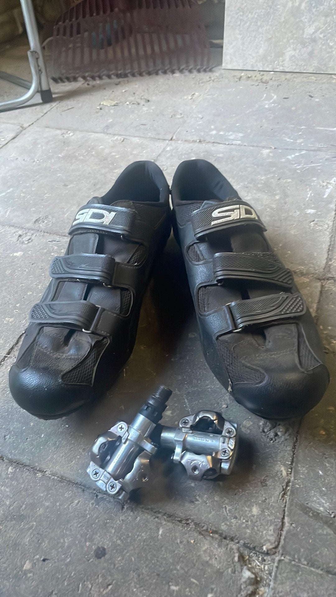 Sidi mtb schoenen met shimano pedalen, Ophalen of Verzenden, Zo goed als nieuw, Overige maten, Schoenen