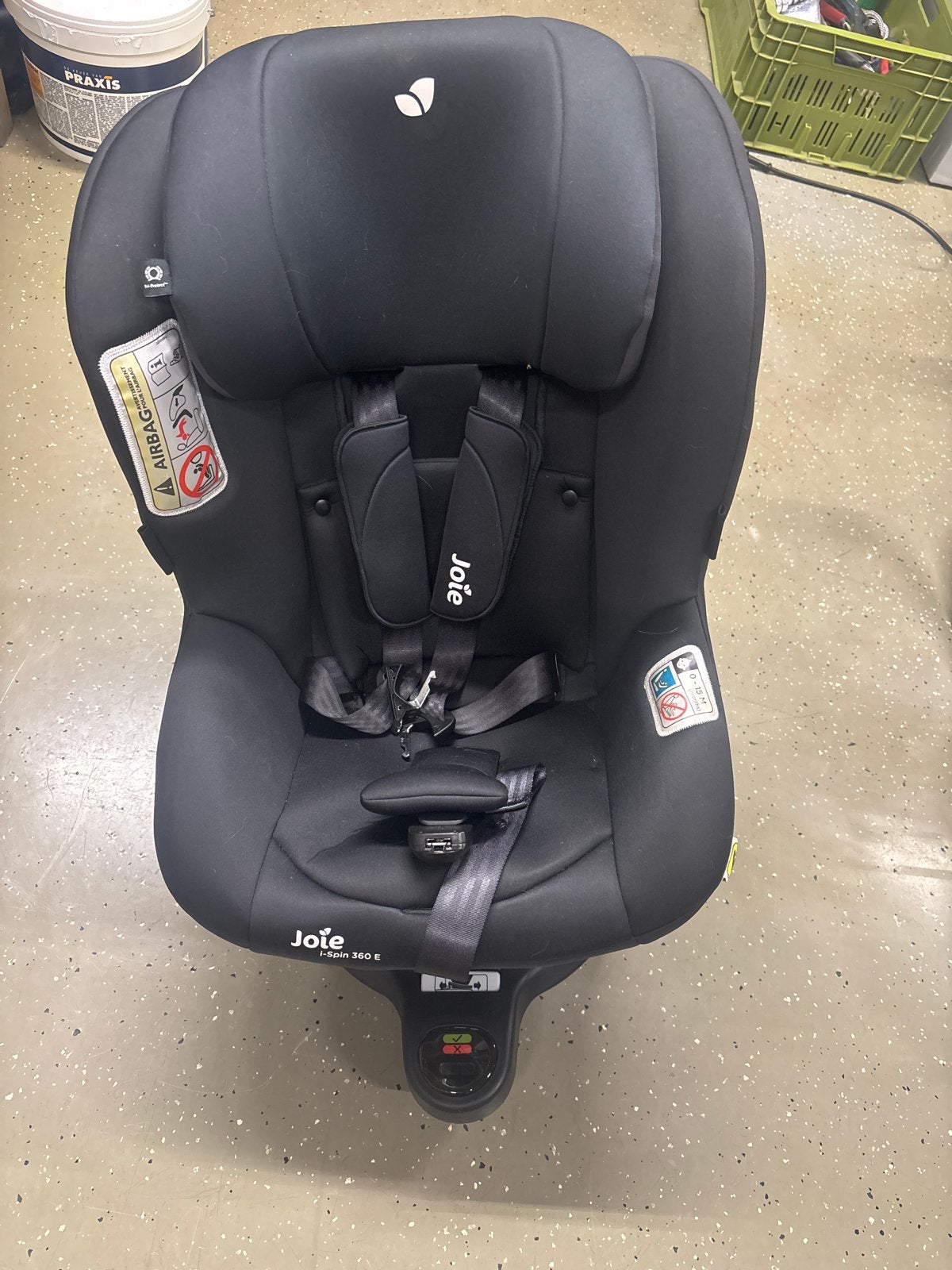 Joie i-Spin 360 E autostoel - Zwart, 0 t/m 18 kg, Zijbescherming, Zo goed als nieuw, Isofix