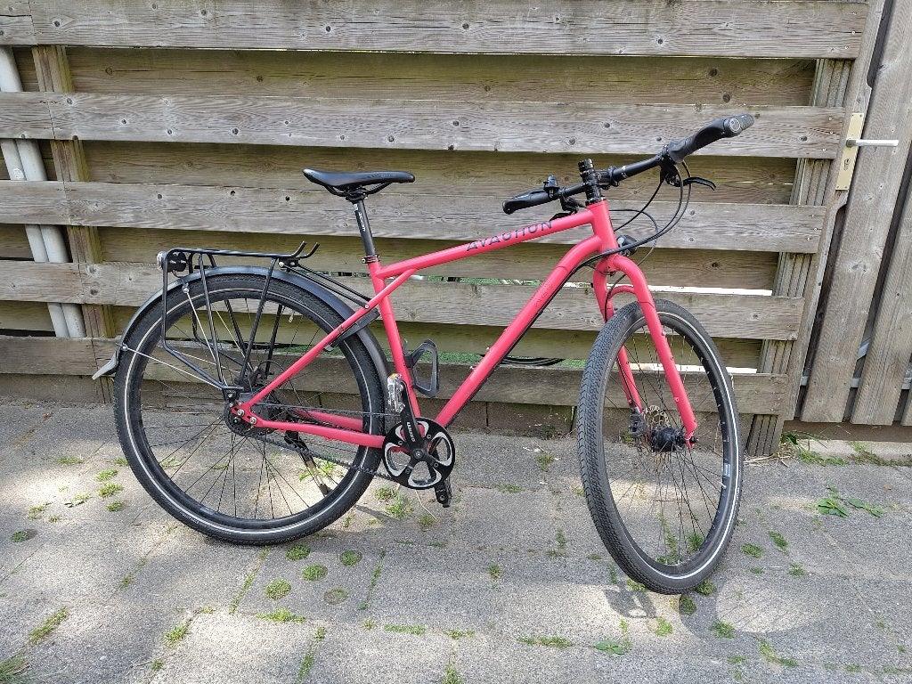 Hybride/Trekkingfiets Avaghon x29, Gebruikt, Staal, 49 tot 53 cm, Meer dan 20 versnellingen