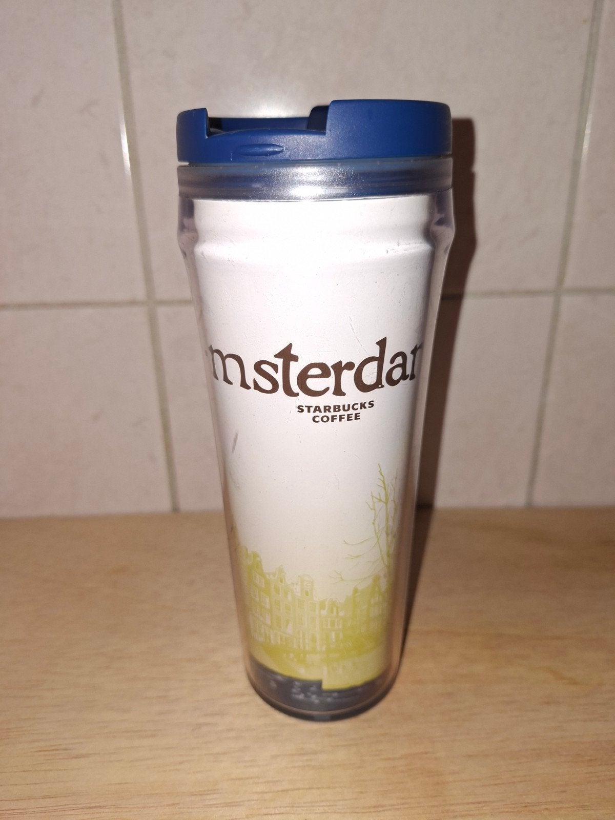 reisbeker/fles amsterdam, Kunststof, Overige typen, Ophalen of Verzenden, Overige stijlen