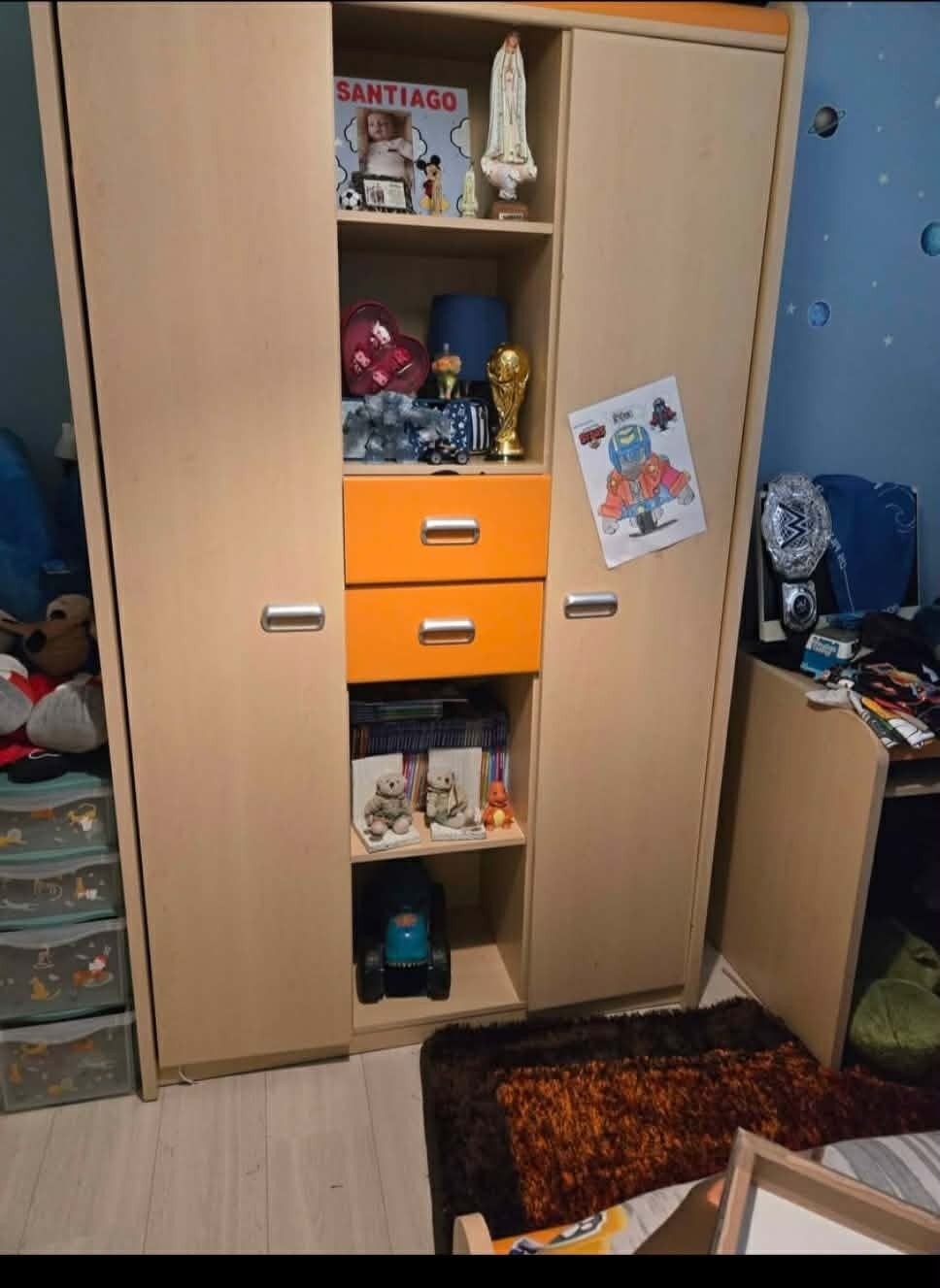 Complete kinderkamer set: bed, kledingkast, bureau, ladekast, Ophalen of Verzenden, Gebruikt, Jongetje
