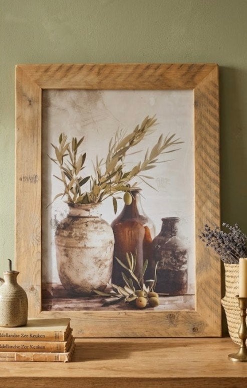 Prachtig canvas schilderij met handgemaakte lijst, Ophalen