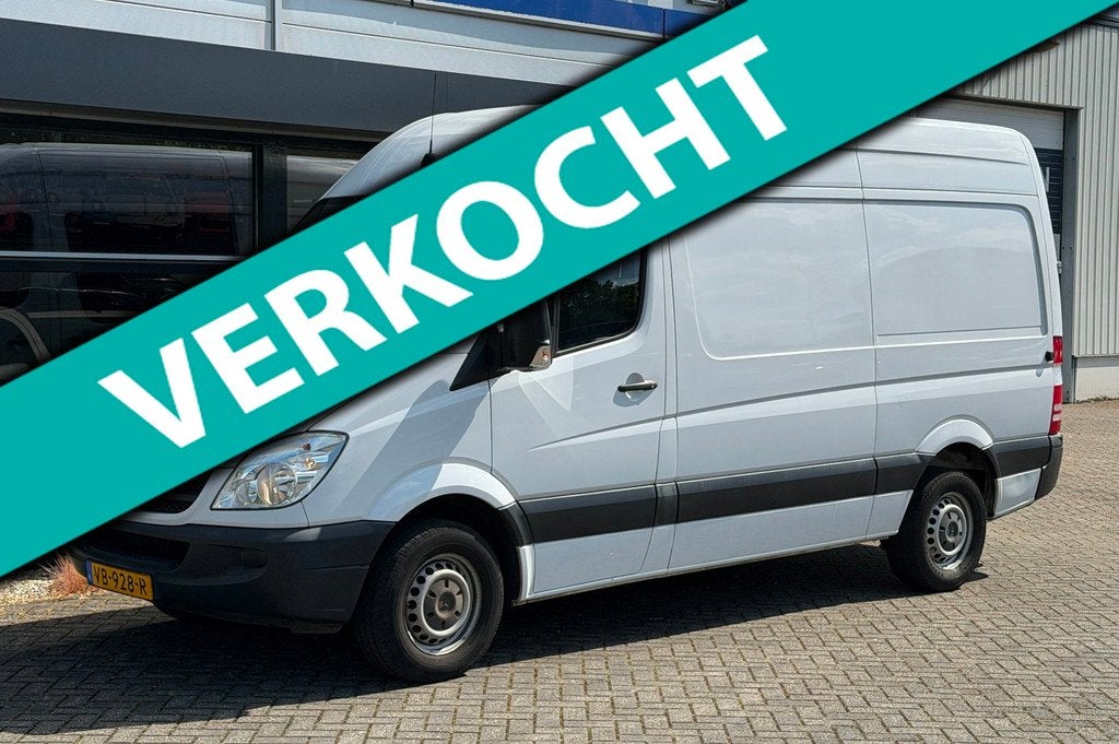 Mercedes-Benz Sprinter 310 2.2 CDI 366 HD DC L2H2 Airco NAP, Auto's, Euro 5, Gebruikt, Zwart, 2000 kg