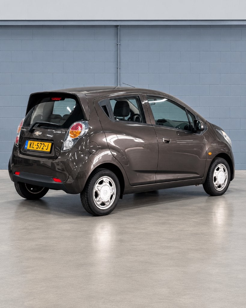 Chevrolet Spark 1.0, Benzine, 4-Cill, Lage Km-stand. Airco., Auto's, Voorwielaandrijving, 839 kg, Zwart, 4 cilinders