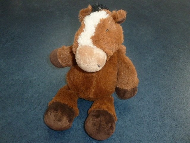 NIEUW 1 super zachte pluche knuffel paard 37 cm, Ophalen of Verzenden, Nieuw, Overige typen