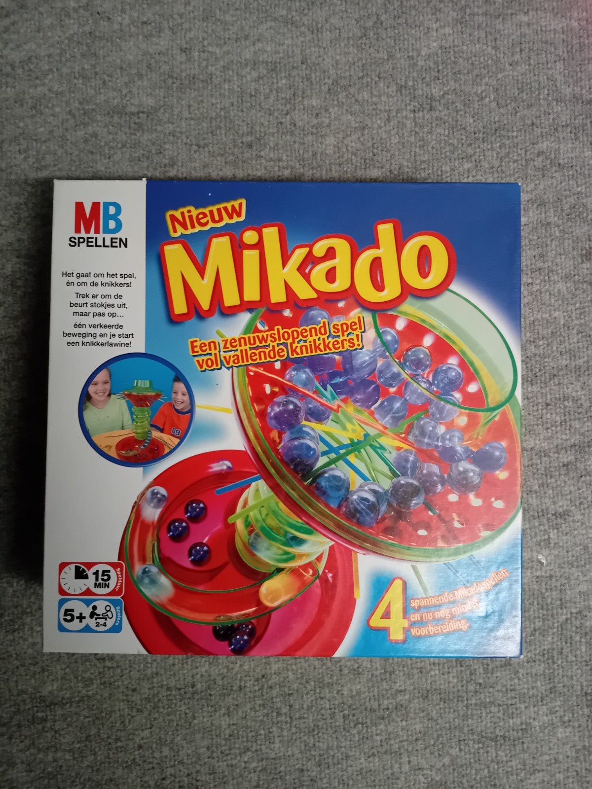 Nieuw Mikado knikkerspel - MB Spellen, Drie of vier spelers, Ophalen, Zo goed als nieuw, MB Spellen