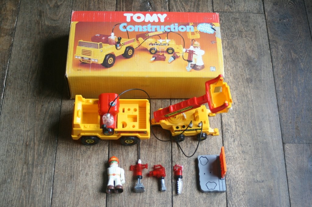 Vintage Tomy construction 8400 (compleet) (jaren 70), Ophalen