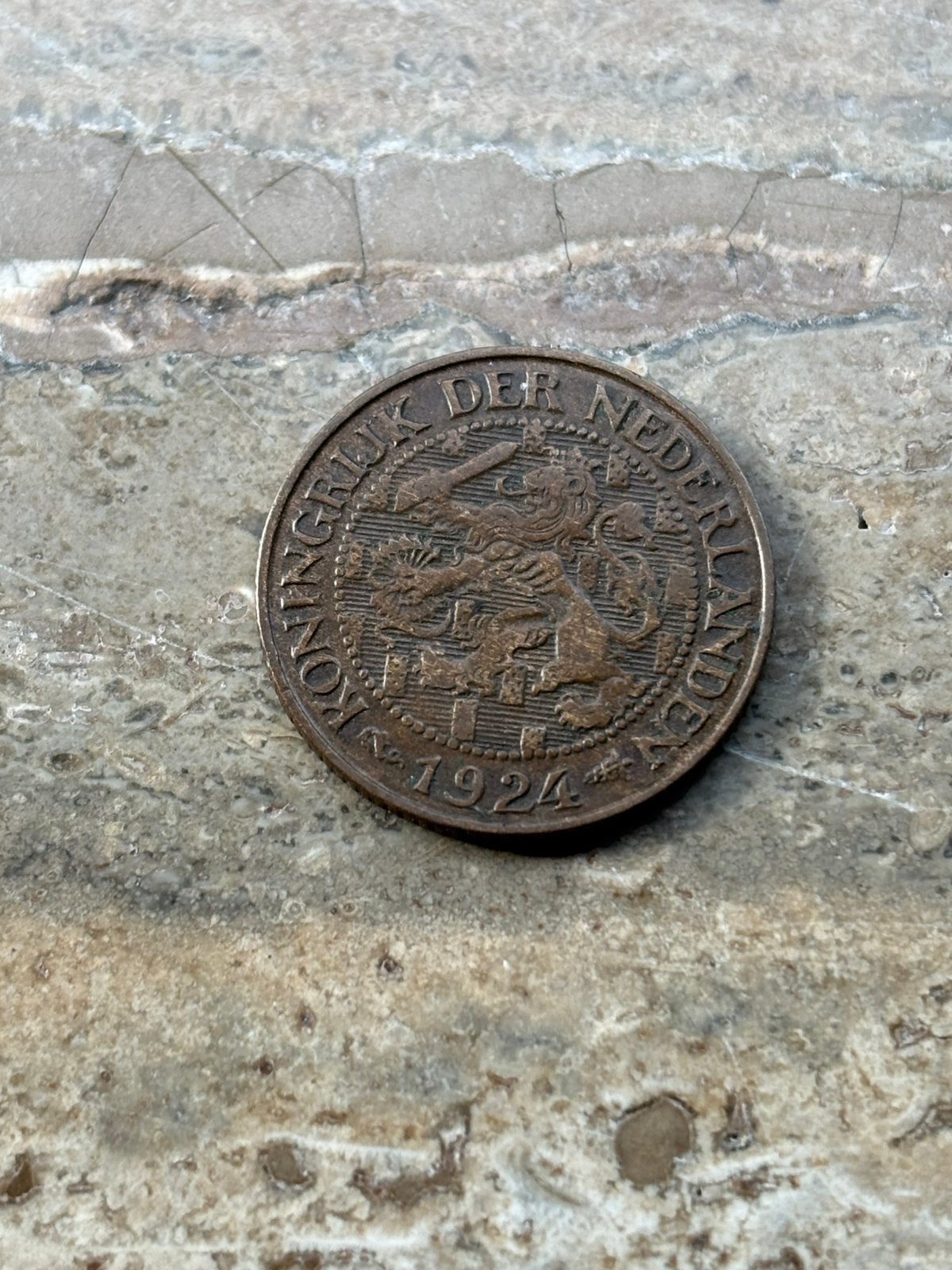1 cent 1924 Wilhelmina, mooie kwaliteit, zeldzamer jaar, Postzegels en Munten, Ophalen of Verzenden, Koningin Wilhelmina, 1 cent