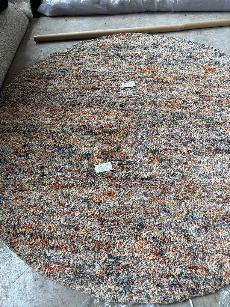 Vloerkleed Salsa Multicolor Rond 200 cm van €1224 voor €399-, Huis en Inrichting, Rond, Ophalen of Verzenden, 200 cm of meer, Rood