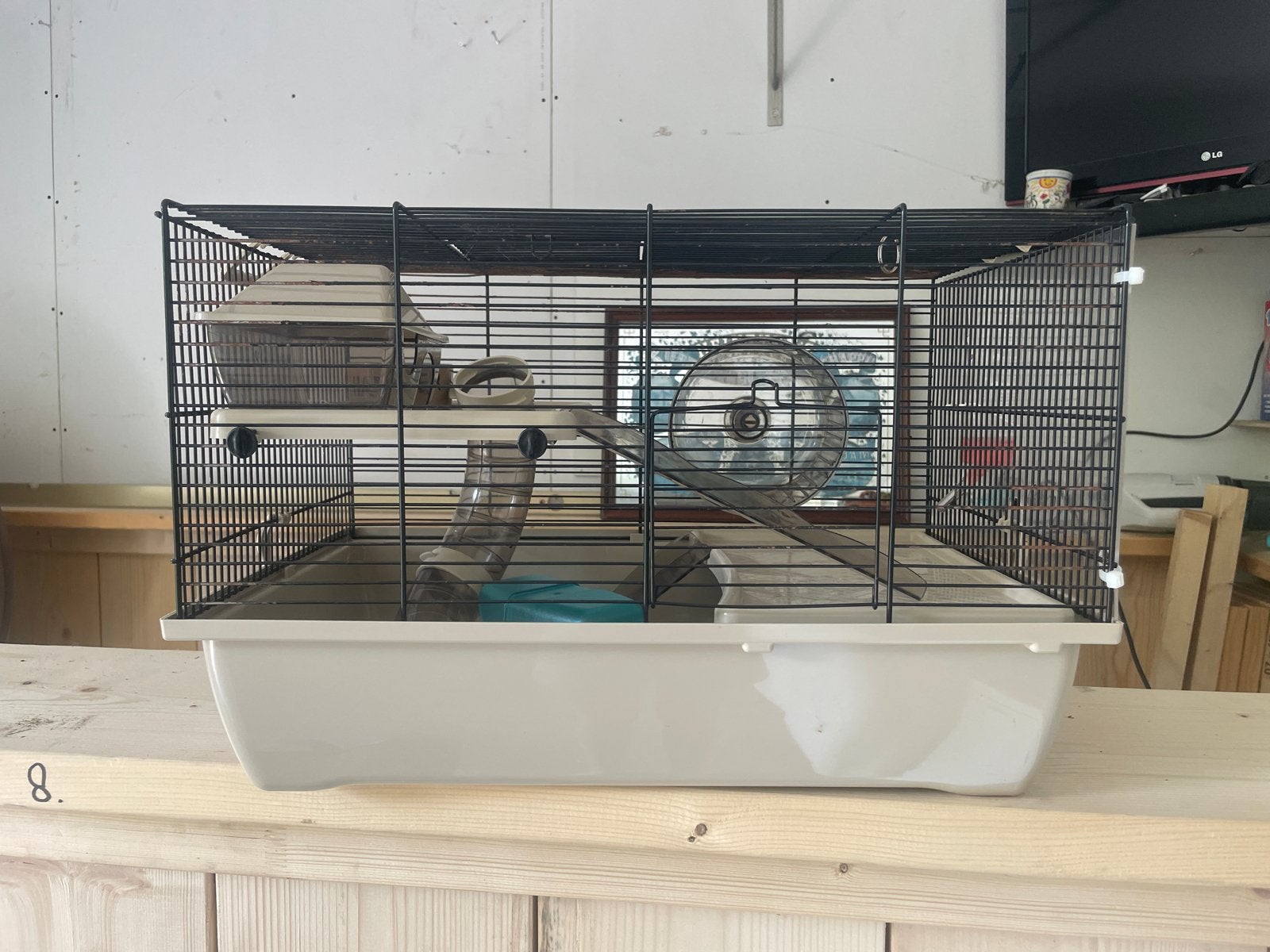 Hamsterkooi, Dieren en Toebehoren, Knaagdieren en Konijnen | Toebehoren, Ophalen, Gebruikt, Loopwiel of Rad