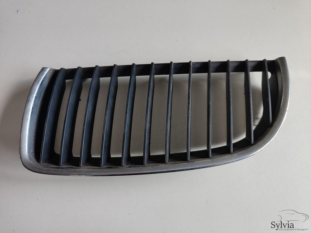 Nier Grille links met chroomraam en zwarte strepen BMW E90 E, Gebruikt, -, -, Ophalen of Verzenden