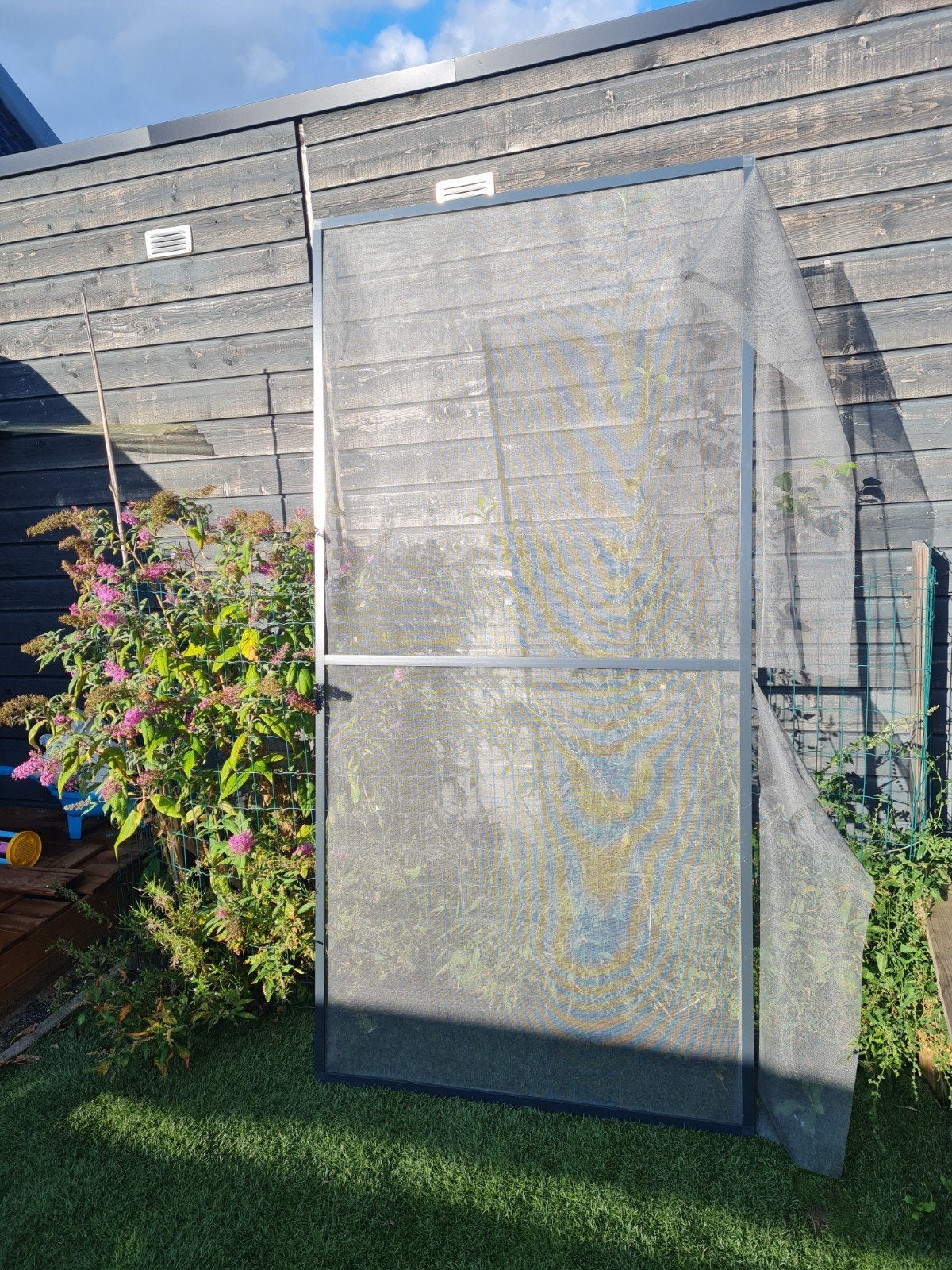 Hordeur Hor 215 cm, Ophalen, Overige materialen, Zo goed als nieuw, Aluminium