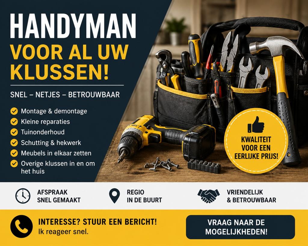 Hulp bij klussen!, Diensten en Vakmensen