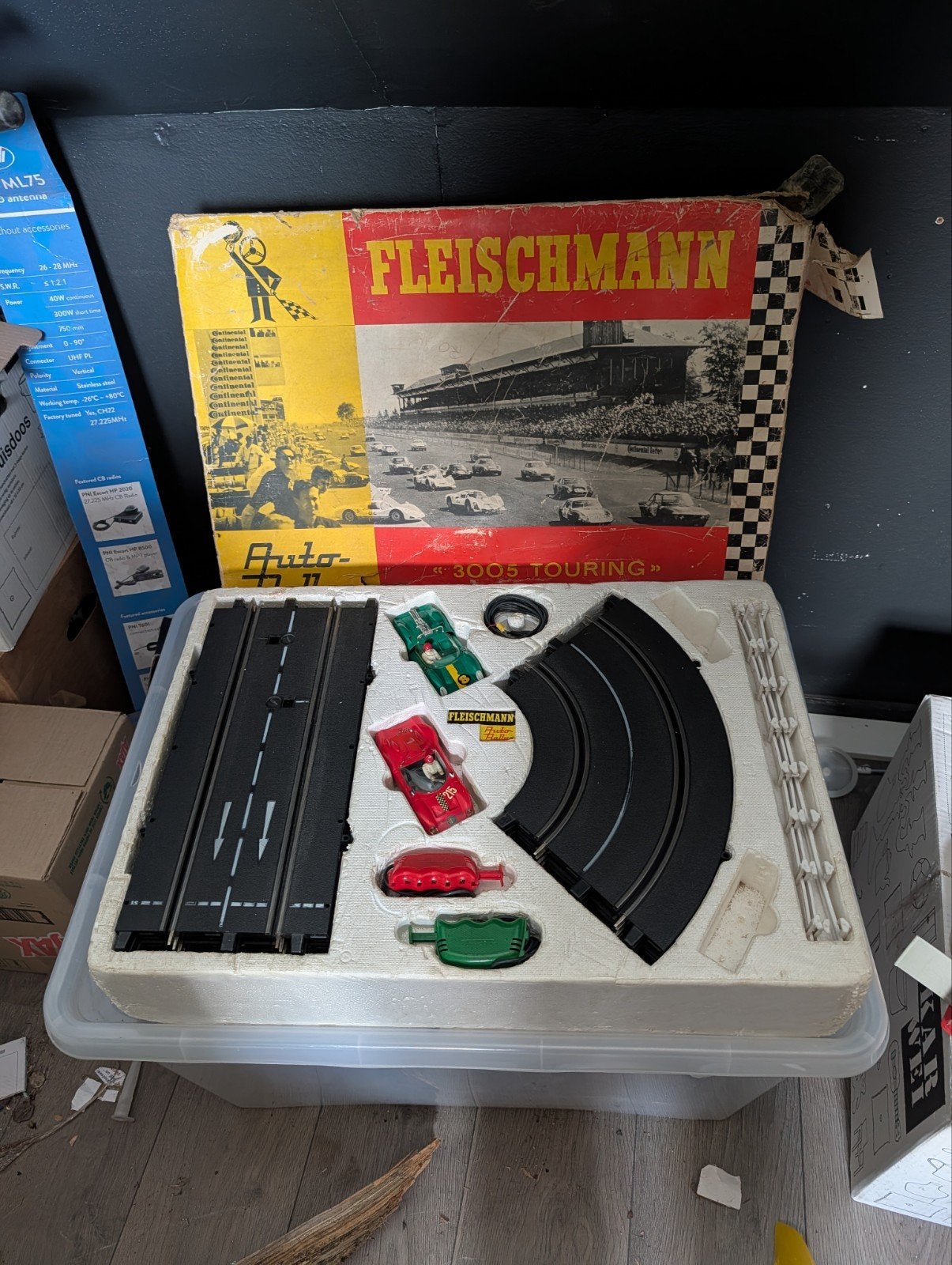 Vintage Fleischmann Racebaan Set met Extra Onderdelen, Ophalen, Fleischmann, Zelf te bouwen, Elektrisch