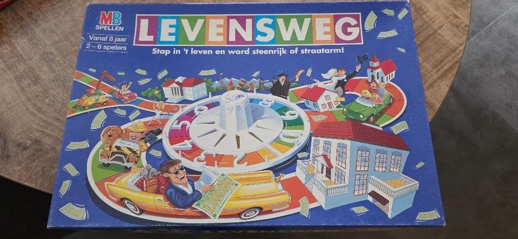 Levensweg spel, Hobby en Vrije tijd, Gezelschapsspellen | Bordspellen, Ophalen of Verzenden, Gebruikt