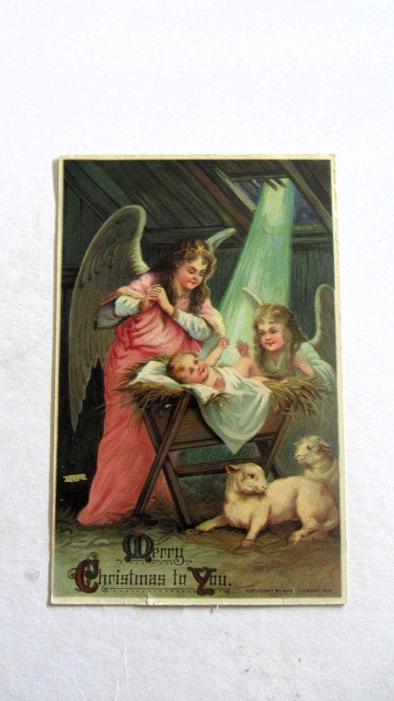 Merry Christmas..., Ophalen of Verzenden, Voor 1920, Sterren en Beroemdheden