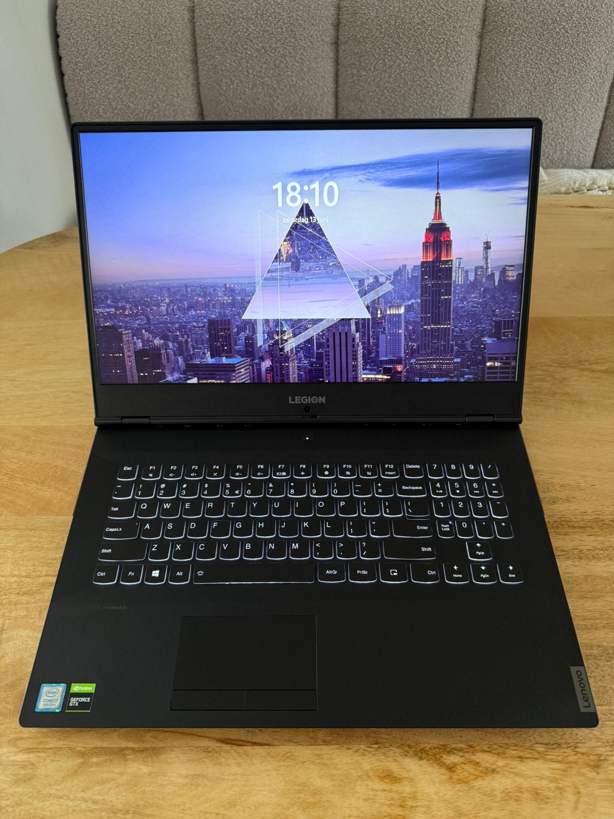 Lenovo Legion Y540 17 inch gaming laptop, Computers en Software, Windows Laptops, Met videokaart, 2 tot 3 Ghz, Qwerty, Ophalen of Verzenden