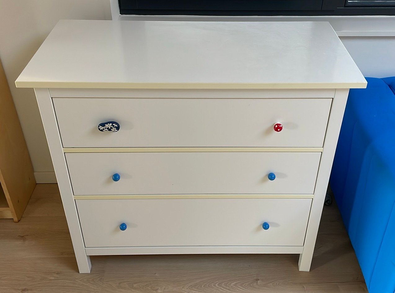 Ikea commode wit met drie lades, Ophalen, Gebruikt, 50 tot 70 cm, 100 cm of meer