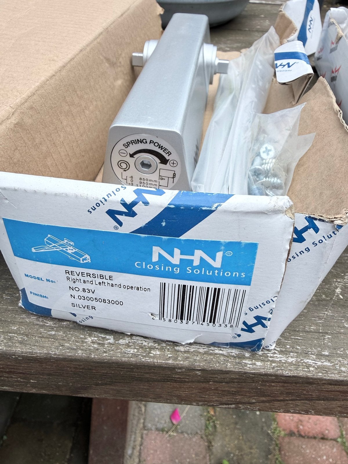 N-H-N Deurdranger - Zilver - Nieuw in doos, Ophalen of Verzenden, Nieuw, Overige materialen, Overige typen