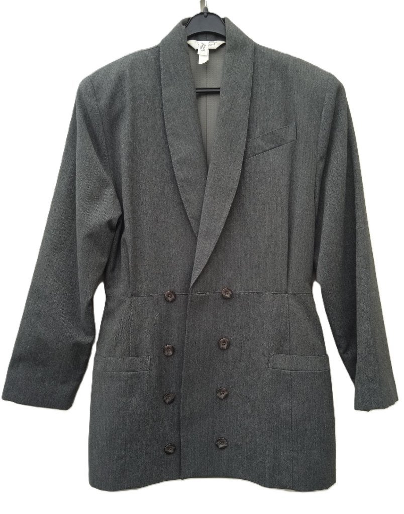 Vintage dames kolbert, Ophalen of Verzenden, Jasje, Maat 36 (S), Grijs