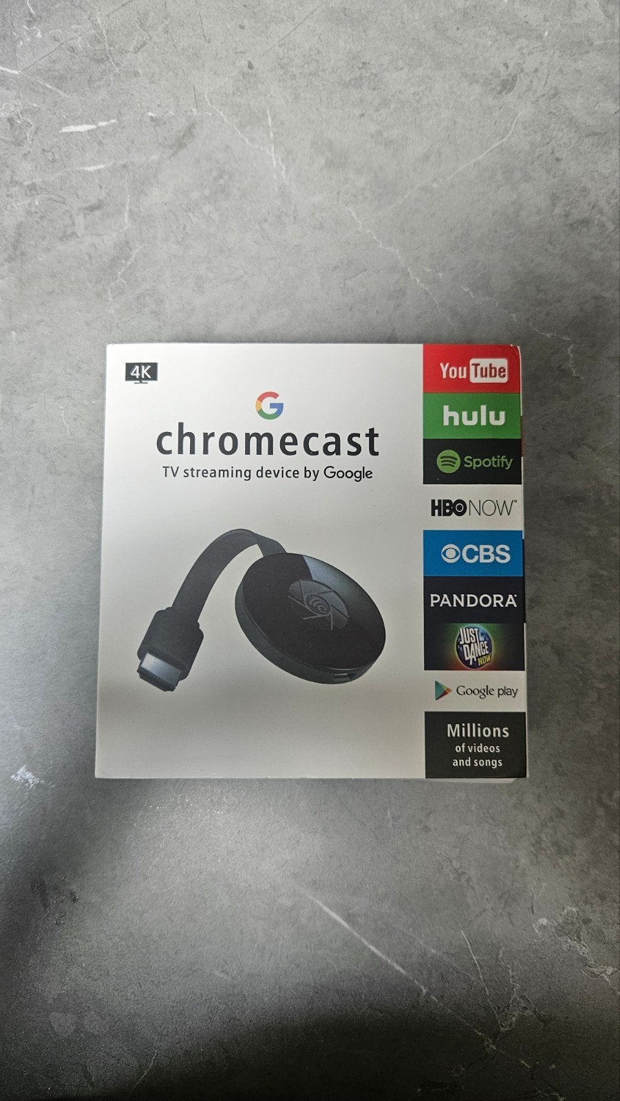 Chromecast 4K TV Streaming Device, Audio, Tv en Foto, Mediaspelers, Verzenden, Nieuw, HDMI, Zonder harde schijf