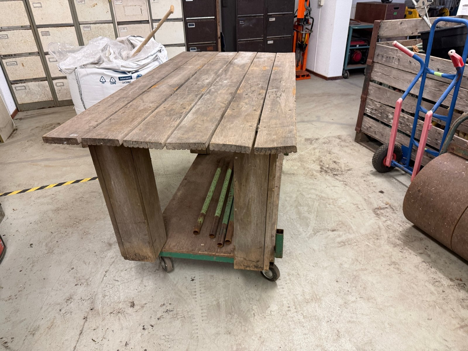 Tuintafel van Hardhout Vlonderplanken 87x169cm, Ophalen, Gebruikt, Rechthoekig, Hout
