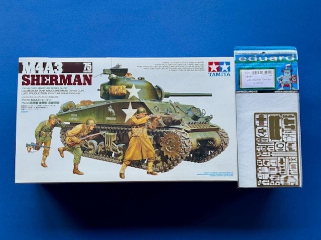 Tamiya	35250	US M4A3 Sherman 75mm Gun Late 1/35 Incl EDU, Tank, Verzenden, 1:32 tot 1:50, Nieuw