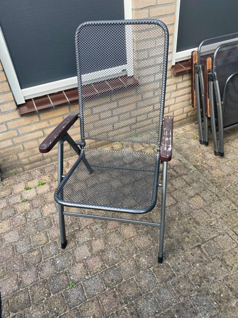 Tuinstoelen inclusief kussens, Ophalen, Gebruikt, Aluminium, Verstelbaar