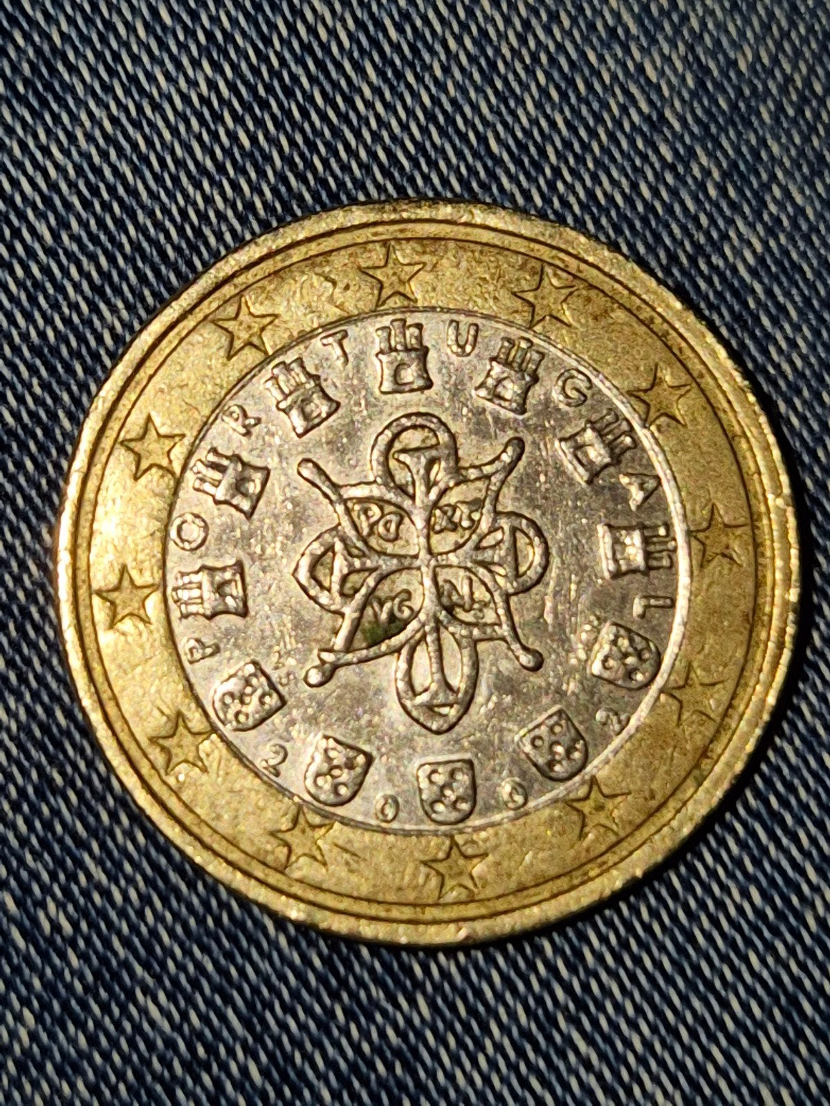 1 euromunt portugal 2002, Ophalen of Verzenden, Portugal, 1 euro, Losse munt