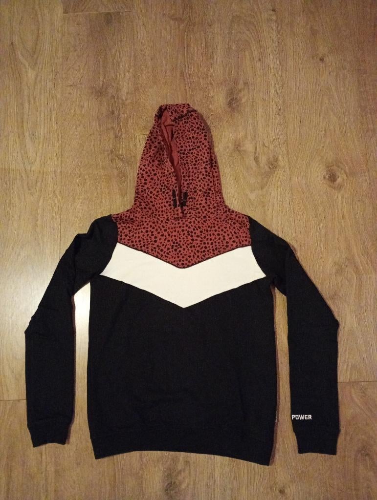 Mooie zwarte hoodie mt 158/164, Kinderen en Baby's, Kinderkleding | Maat 158, Meisje, Trui of Vest, Ophalen of Verzenden, Zo goed als nieuw