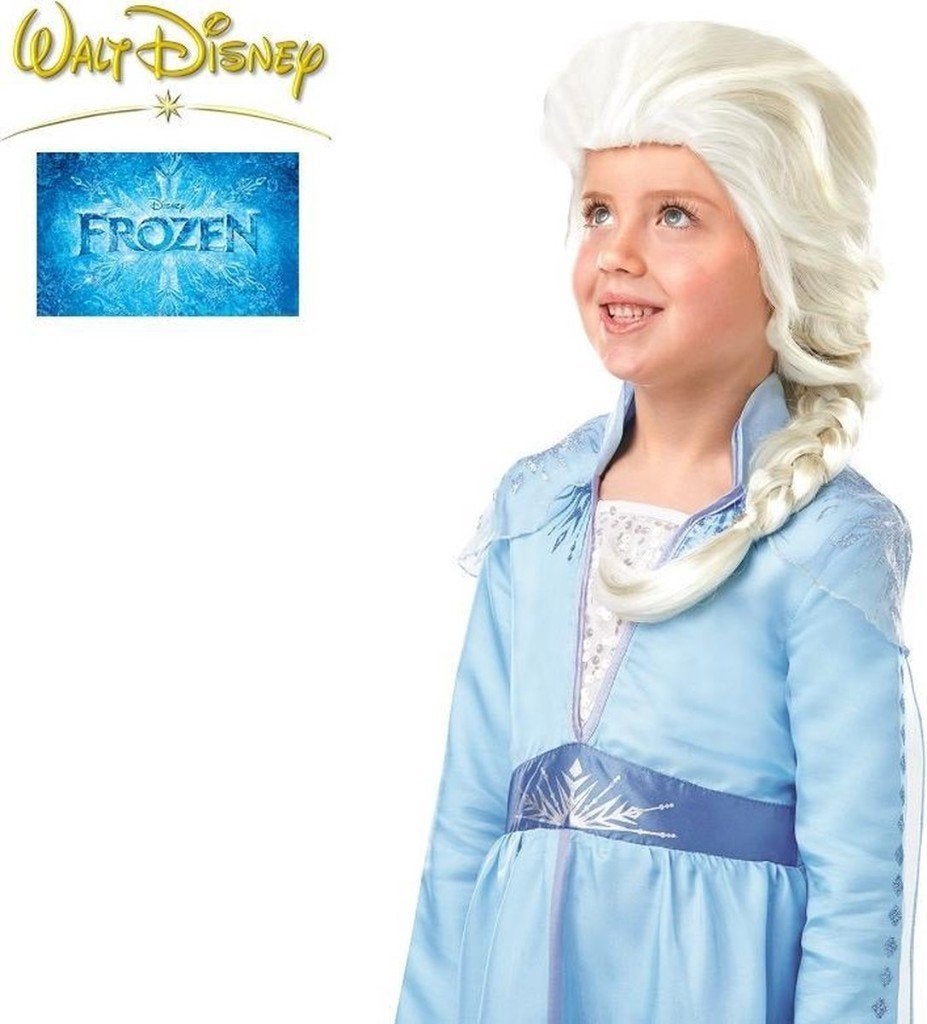 Frozen 2 Elsa pruik voor kinderen, Kinderen en Baby's, Carnavalskleding en Verkleedspullen, Disney Frozen, Meisje, 110 t/m 116