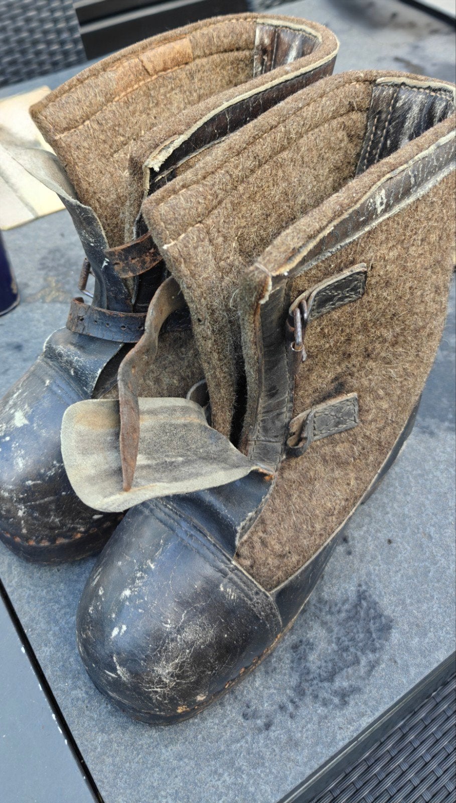 paar Duitse Winterwachtlaarzen WW2, Ophalen of Verzenden, Duitsland