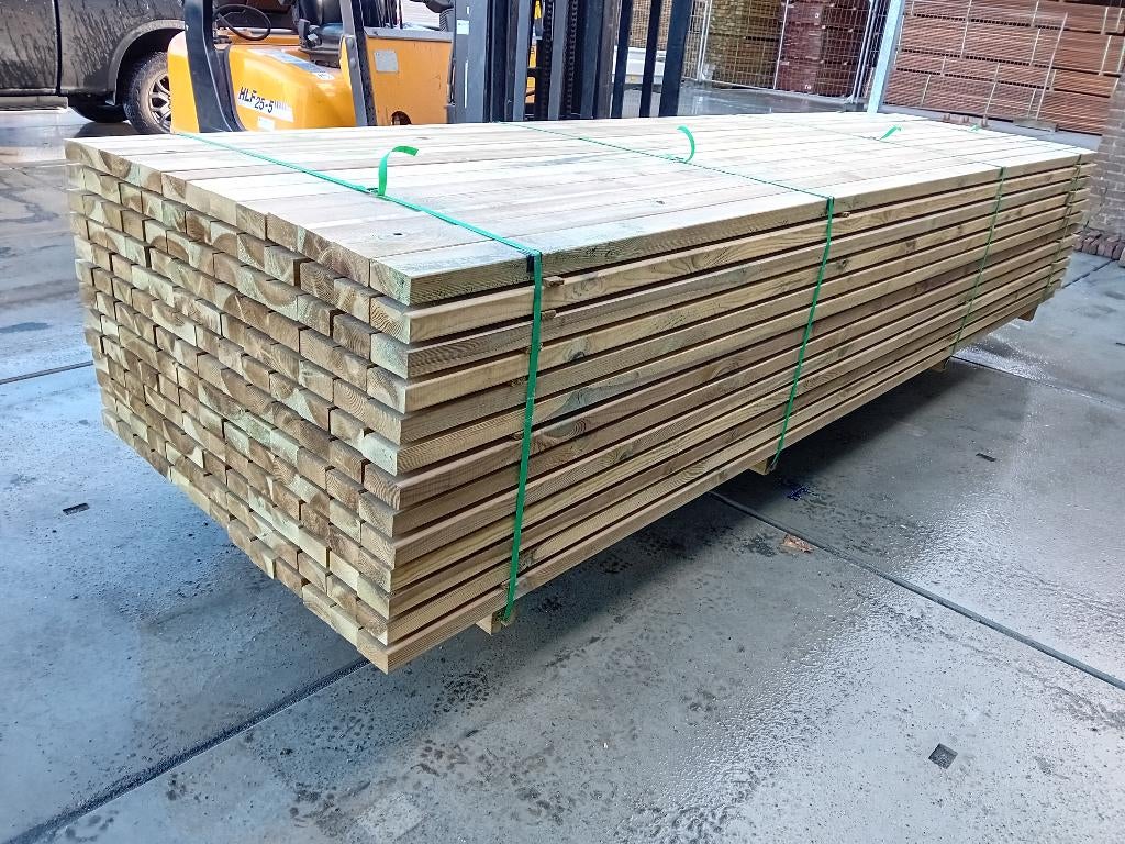 Geïmpregneerde grenen regels, onderliggers, balken, tuinhout, Ophalen, Nieuw, 250 cm of meer, Balken